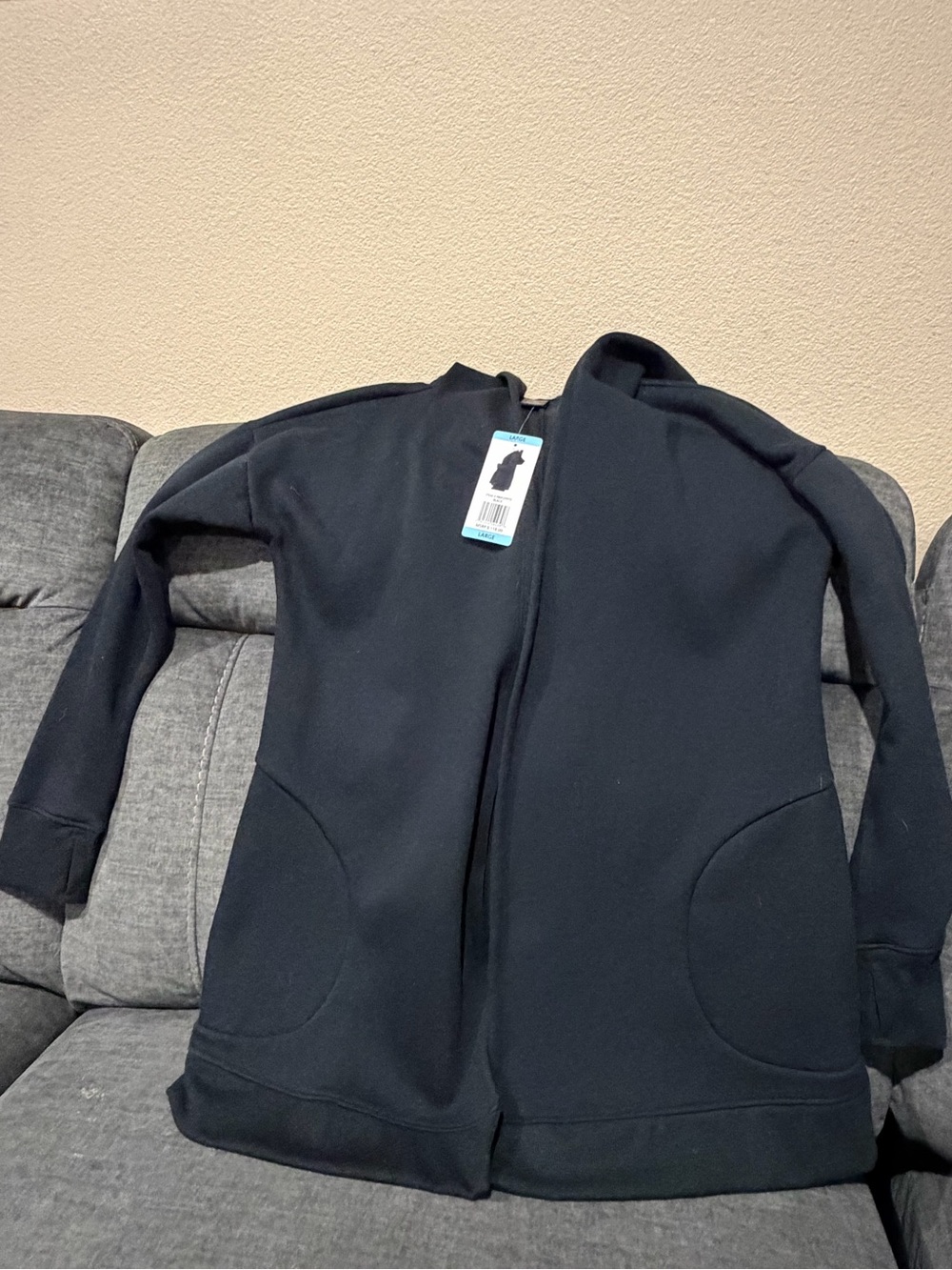 Women’s Black Zip-Front Jacket - Brand Unspecified